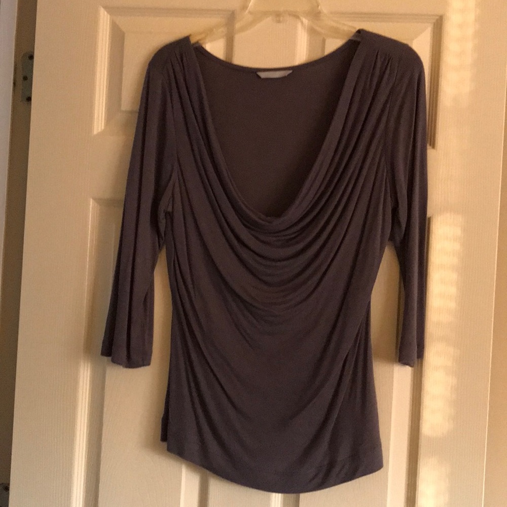 Women’s Grey Low-Cut Shirt